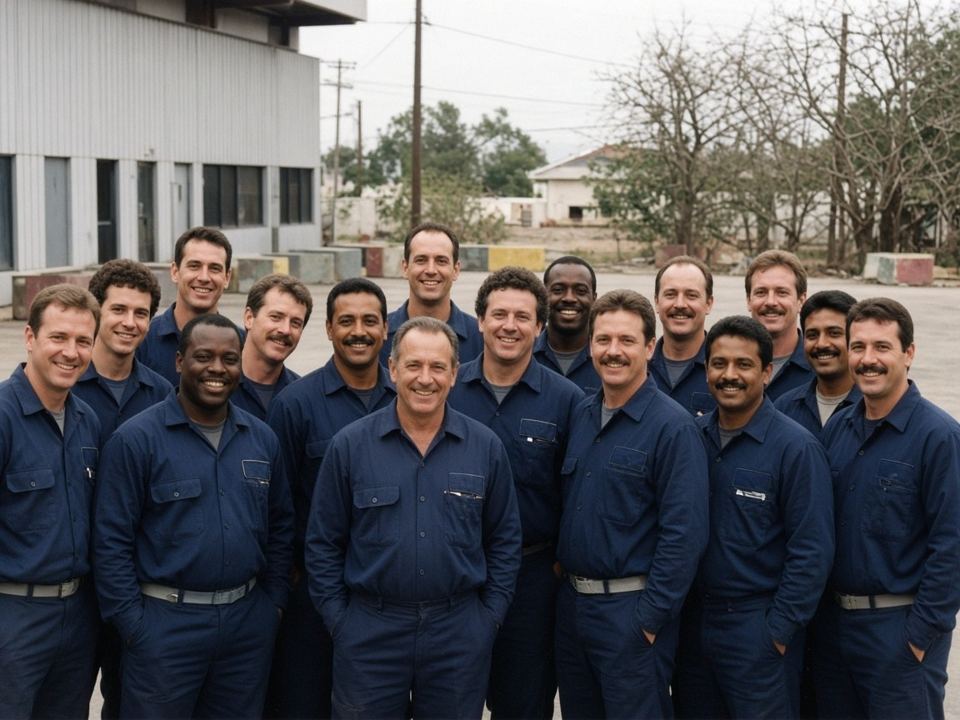 A team of field technicians